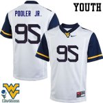 Youth West Virginia Mountaineers NCAA #95 Jeffery Pooler Jr. White Authentic Nike Stitched College Football Jersey RE15S58KJ